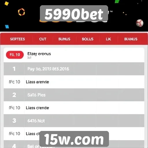 Ofertas de bônus disponíveis em 5990bet