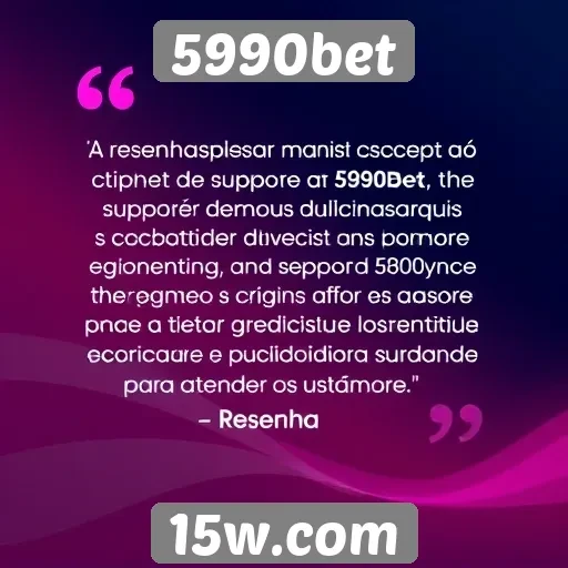 Resenha sobre suporte ao cliente do 5990bet