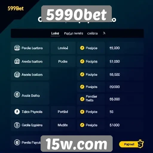 Forma de pagamento no site 5990bet