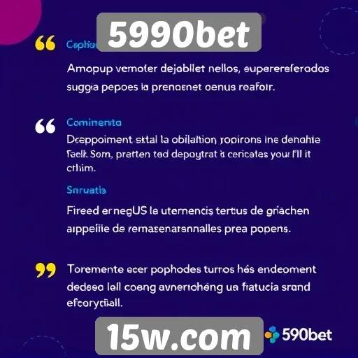 Depoimentos de usuários sobre a experiência 5990bet