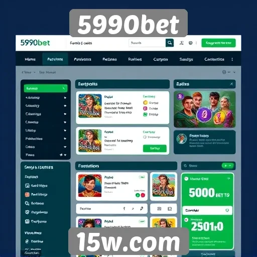 Análise da interface do usuário do site 5990bet